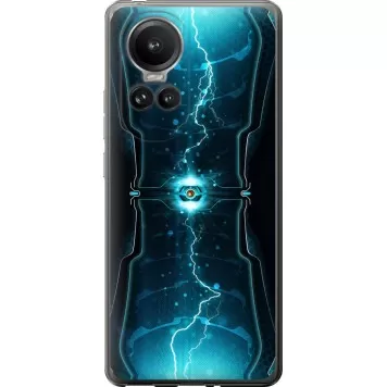 Чехол на Oppo Reno10 Pro Молнии в цилиндре