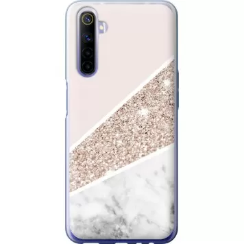 Чохол на Realme 6 Пастельний мармур