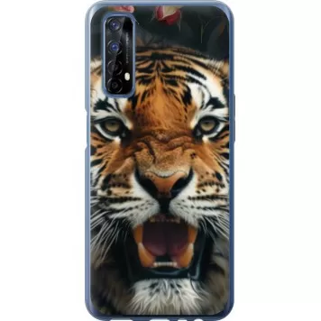 Чехол на Realme 7 Тигровое величие