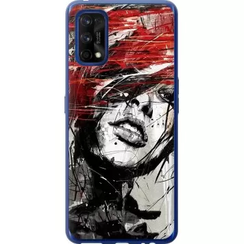 Чехол на Realme 7 Pro Лицо девушки