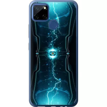 Чехол на Realme C12 Молнии в цилиндре