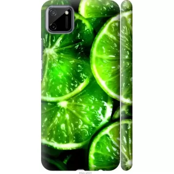 Чехол на Realme C11 2020 Зелёные дольки лимона