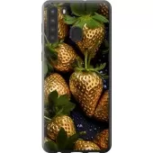 Чохол на Samsung Galaxy A21 Золота полуниця