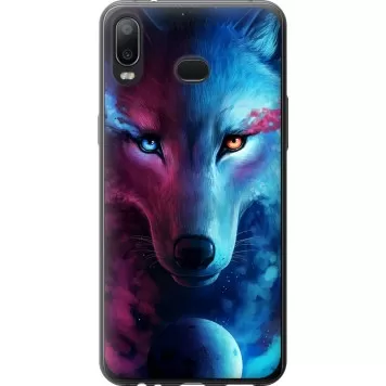 Чехол на Samsung Galaxy A6s Арт-волк