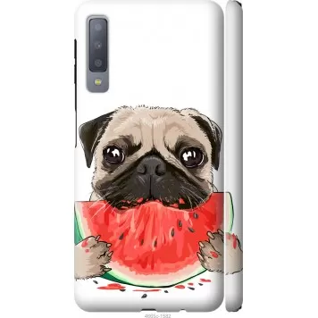 Чохол на Samsung Galaxy A7 (2018) A750F Мопс і кавун