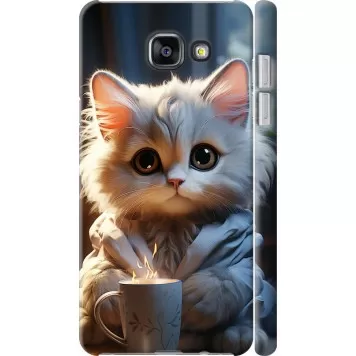 Чохол на Samsung Galaxy A7 (2016) A710F Білий кіт