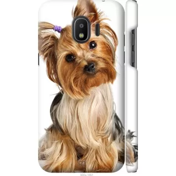 Чехол на Samsung Galaxy J2 2018 Йоркширский терьер с хвостиком