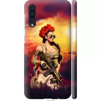 Чехол на Samsung Galaxy A50 2019 A505F Украинка с оружием