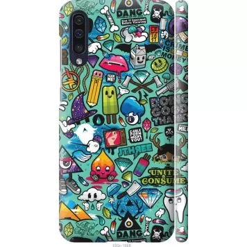 Чехол на Samsung Galaxy A50 2019 A505F Стикер бомбинг 1