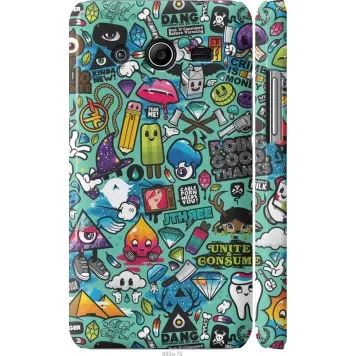 Чехол на Samsung Galaxy Core 2 G355 Стикер бомбинг 1