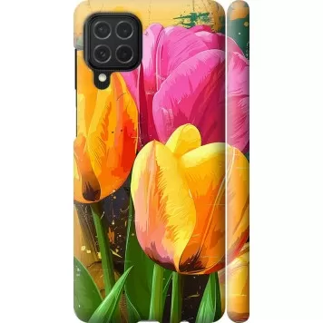 Чехол на Samsung Galaxy M62 Нарисованные тюльпаны