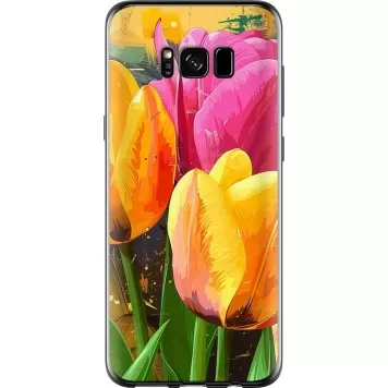 Чехол на Samsung Galaxy S8 Нарисованные тюльпаны