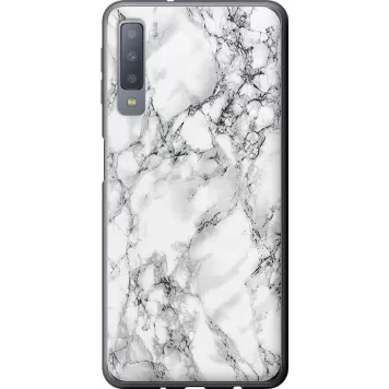 Чехол на Samsung Galaxy A7 (2018) A750F Мрамор белый