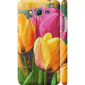 Чохол на Samsung Galaxy Grand Prime G530H Намальовані тюльпани