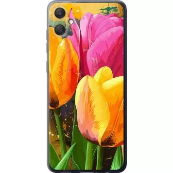 Чохол на Samsung Galaxy A05 Намальовані тюльпани