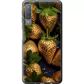 Чохол на Samsung Galaxy A7 (2018) A750F Золота полуниця