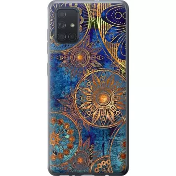 Чехол на Samsung Galaxy A71 2020 A715F Золотой узор