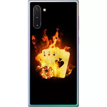 Чехол на Samsung Galaxy Note 10 Горящие карты