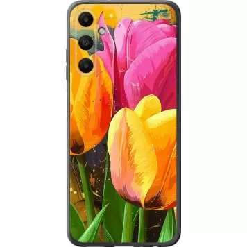 Чохол на Samsung Galaxy A05s Намальовані тюльпани