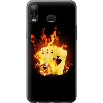 Чехол на Samsung Galaxy A6s Горящие карты