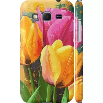 Чехол на Samsung Galaxy Core Prime VE G361H Нарисованные тюльпаны