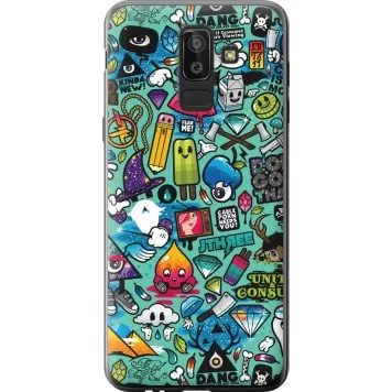Чехол на Samsung Galaxy J8 2018 Стикер бомбинг 1