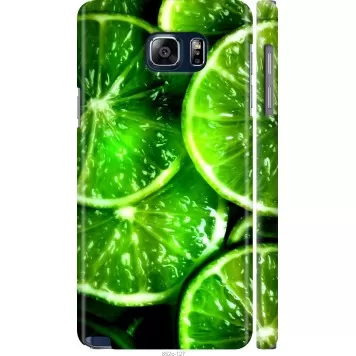 Чехол на Samsung Galaxy Note 5 N920C Зелёные дольки лимона