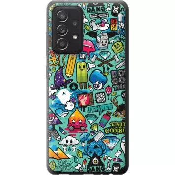 Чехол на Samsung Galaxy A52s 5G A528B Стикер бомбинг 1