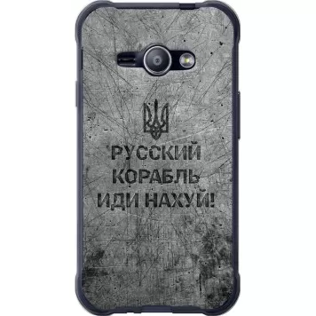 Чехол на Samsung Galaxy J1 Ace J110H Русский военный корабль иди на v4
