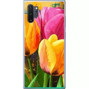 Чохол на Samsung Galaxy Note 10 Plus Намальовані тюльпани