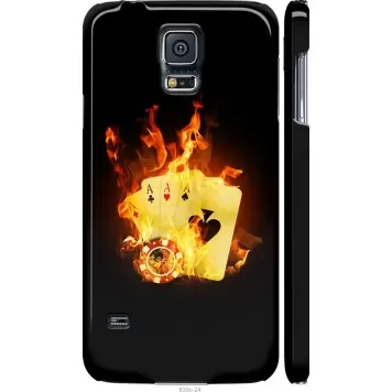 Чехол на Samsung Galaxy S5 g900h Горящие карты