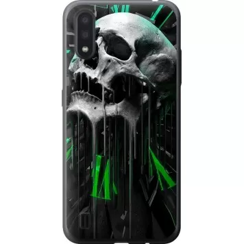 Чохол на Samsung Galaxy A01 A015F Череп-годинник