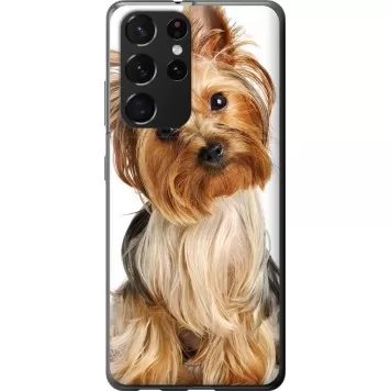 Чехол на Samsung Galaxy S21 Ultra (5G) Йоркширский терьер с хвостиком