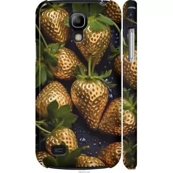 Чохол на Samsung Galaxy S4 mini Duos GT i9192 Золота полуниця