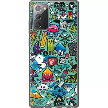 Чехол на Samsung Galaxy Note 20 Стикер бомбинг 1