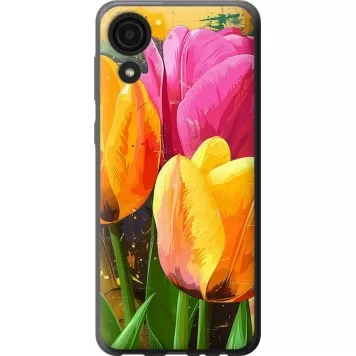 Чохол на Samsung Galaxy A03 Core A032F Намальовані тюльпани