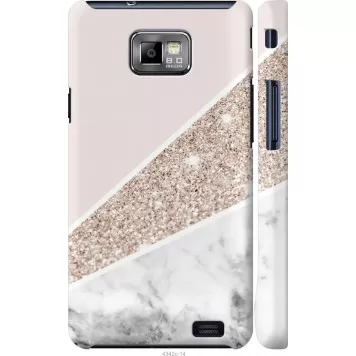 Чехол на Samsung Galaxy S2 Plus i9105 Пастельный мрамор