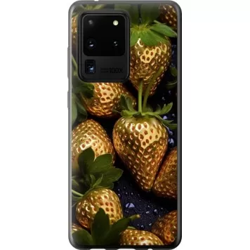 Чохол на Samsung Galaxy S20 Ultra Золота полуниця