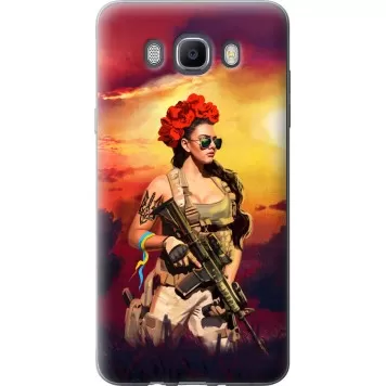 Чехол на Samsung Galaxy J7 (2016) J710F Украинка с оружием