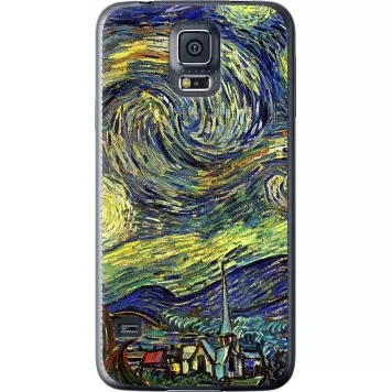 Чохол на Samsung Galaxy S5 Duos SM G900FD Вінсент Ван Гог. Зоряна ніч