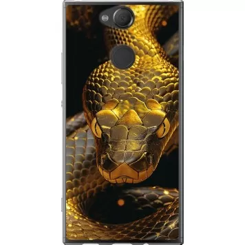 Чехол на Sony Xperia XA2 H4113 Golden snake