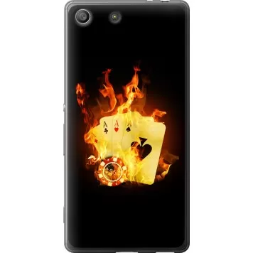Чехол на Sony Xperia M5 E5633 Горящие карты