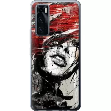 Чехол на Vivo V20 SE Лицо девушки