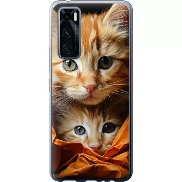 Чехол на Vivo V20 SE Котики 2