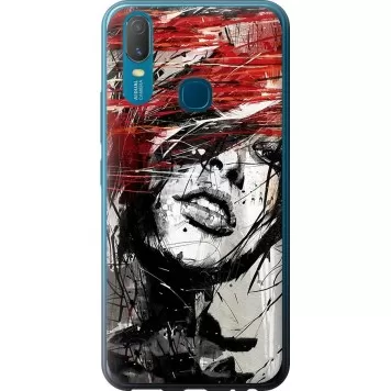 Чехол на Vivo Y11 Лицо девушки