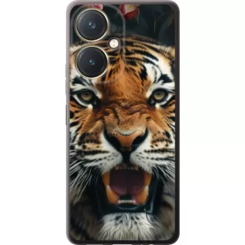 Чехол на Vivo Y27 Тигровое величие