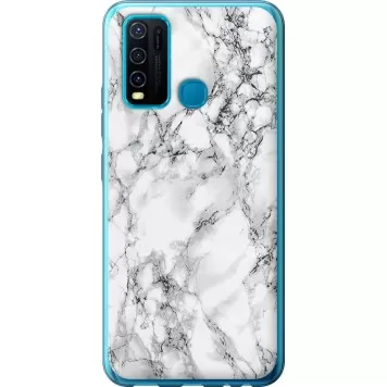 Чехол на Vivo Y30 Мрамор белый