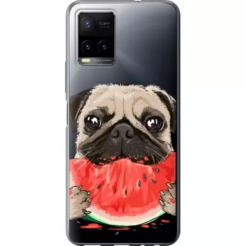 Чохол на Vivo Y33s Мопс і кавун