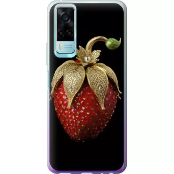 Чехол на Vivo Y53s Клубника v3