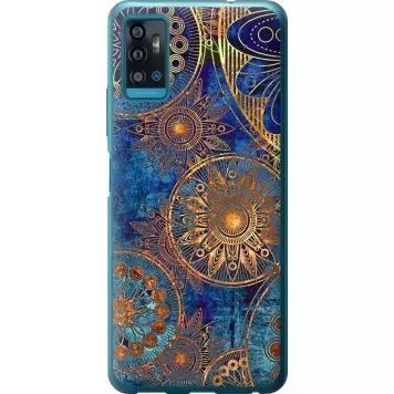 Чехол на ZTE Blade A71 Золотой узор